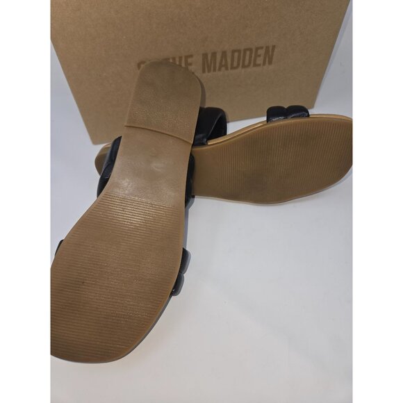 Steve Madden Women's Wizen Leather Slide Sandals 6 - Picture 5 of 5